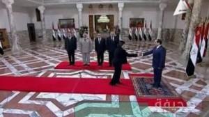 الحكومة المصرية  الجديدة تؤدي اليمين أمام الرئيس بقصر الاتحادية والسيسي يترأس أول اجتماع للحكومة الجديدة