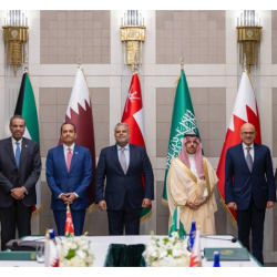 أمين مجلس التعاون يلتقي بمبعوث الأمم المتحدة إلى سوريا