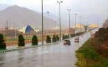 أمطار غزيرة على محافظة محايل عسير