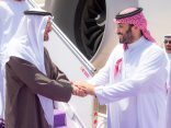 رئيس دولة الإمارات العربية المتحدة يصل إلى الرياض وولي العهد في مقدمة مستقبليه