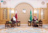 ولي العهد يلتقي أمير قطر على هامش قمة مبادرة الشرق الأوسط الأخضر