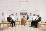 وزير الخارجية يستقبل نائب رئيس مجلس الوزراء وزير الخارجية العراقي ووزير الخارجية الكويتي