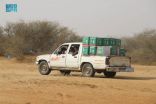 مركز الملك سلمان للإغاثة يوزع أكثر من 860 طنًا من السلال الغذائية في عدد من مديريات محافظة حجة