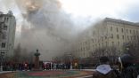 حريق هائل في وزارة الدفاع الروسية