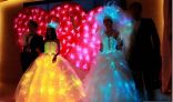إقامة أول معرض “فساتين الزفاف المضيئة بالألياف البصرية” في العالم بمدينة سوتشو