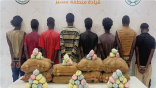 حرس الحدود يُحبط تهريب 380 كجم من القات ويقبض على 21 مهربًا في عسير وجازان