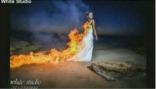 زوج يحرق زوجته نهاية حفل الزفاف عمدا