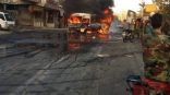 قتلى بإنفجار استهدف حافلة عسكرية في دمشق