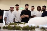 نجوم القادسية يقفون على أبرز ملامح ملعب أرامكو