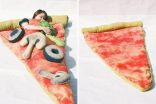 لمحبين البيتزا سرير على شكل قطعة #بيتزا