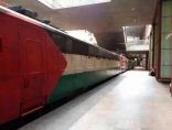 #صورة قطار بمترو الأنفاق في #بلجييا تم طلائه بالعلم الفلسطيني تضامنا مع معاناة الشعب الفلسطيني.