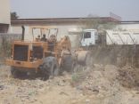 بلدية محافظة الجبيل  تطلق حملة نظافة على مخطط غرب المزارع