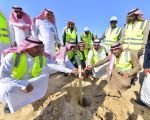 #الاحساء : النقل والري  تطلقان المرحلة الأولى من مشروع تشجير الطريق الدائري الشمالي