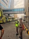 مدني الخبر ينفذ فرضية حريق وهمية ببرج مستشفى المانع الطبي بالخبر