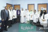 خلال عملية جراحية معقدة أستمرت 15 ساعة إزالة ورم سرطاني من رأس ستيني بمدينة الملك عبدالله الطبية