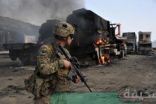 حركة طالبان تدمر بضع آليات للأطلسي في افغانستان