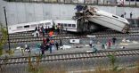 بقرة تصيب قطار نقل بأضرار بعد الإصطدام به في اليونان