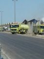 الدفاع المدني يخمد حريق في احد مستودعات “أراسكو”