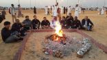 القهوة العربية وشبة النار بمخيم بلدية جوف بني هاجر سفاري بقيق