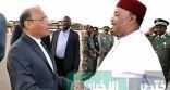 الرئيس التونسى المنصف  المرزوقي فى زيارة لتشاد