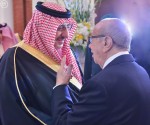 سمو ولي ولي العهد يلتقي الرئيس التونسي