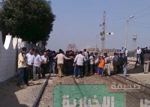 قطع خطوط سكك الحديد بين محافظات وسط الدلتا والإسكندرية والقاهرة